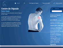 Tablet Screenshot of centre-epaule.fr